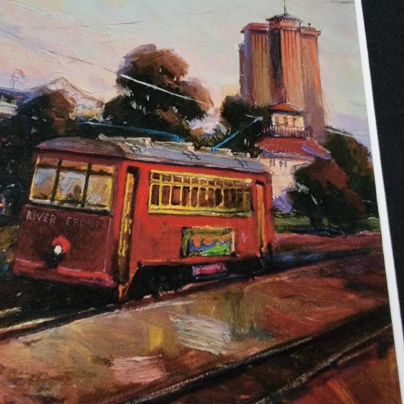Allas Fine Art Print with Matting The Natchez With a Street Car New Orleans - Picture 7 of 7